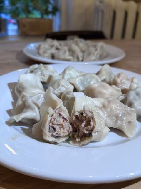 鸡肉蘑菇水饺